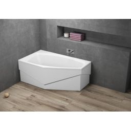 Polimat Marika wanna narożna 140x80 cm lewa biała 00682