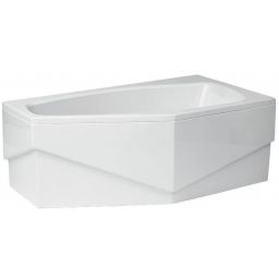 Polimat Marika obudowa do wanny 140 cm narożna prawa biała 00800