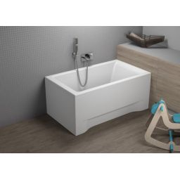 Polimat Capri wanna prostokątna 100x70 cm biała 00846