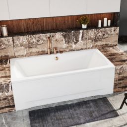 Polimat Apri wanna prostokątna 140x70 cm biała 00370