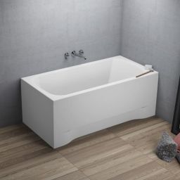 Polimat Classic wanna prostokątna 120x70 cm biała 00237