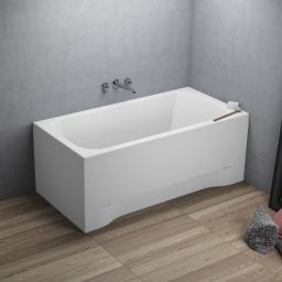 Polimat Classic wanna prostokątna 140x70 cm biała 00244