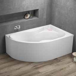 Polimat Dora wanna narożna 170x110 cm lewa biała 00358