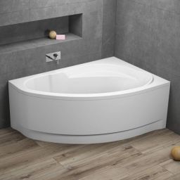 Polimat Marea wanna narożna 150x100 cm prawa biała 00293