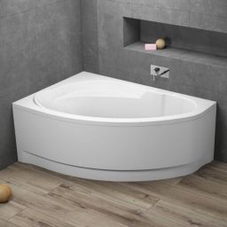 Polimat Marea wanna narożna 160x100 cm lewa biała 00534