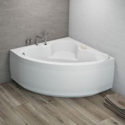 Polimat Standard wanna narożna 120x120 cm biała 00205