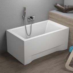 Polimat Capri wanna prostokątna 100x70 cm biała 00846