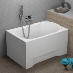 Polimat Mini wanna prostokątna 100x65 cm biała 00059