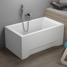 Polimat Capri panel przedni do wanny 120 cm biały 00584