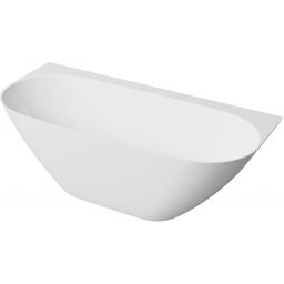 Lavaberg Lykke wanna przyścienna 170x80 cm owalna biała 663134171003
