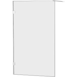 New Trendy Oxia parawan nawannowy 70 cm 1-częściowy chrom połysk/szkło przezroczyste AXJ-1294-WP