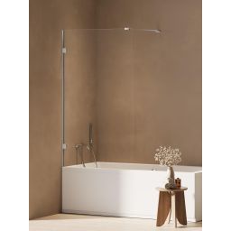 New Trendy Oxia parawan nawannowy 70 cm 1-częściowy chrom połysk/szkło przezroczyste AXJ-1294-WP