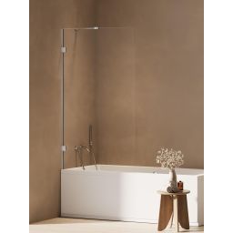 New Trendy Oxia parawan nawannowy 70 cm 1-częściowy chrom połysk/szkło przezroczyste AXJ-1294