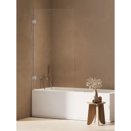 New Trendy Oxia parawan nawannowy 70 cm 1-częściowy lewy chrom połysk/szkło przezroczyste AXJ-1302