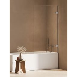 New Trendy Oxia parawan nawannowy 70 cm 1-częściowy prawy chrom połysk/szkło przezroczyste AXJ-1303