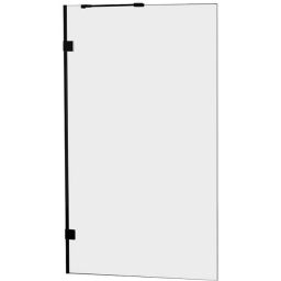 New Trendy Oxia Black parawan nawannowy 70 cm 1-częściowy czarny mat/szkło przezroczyste AXJ-1322