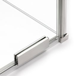 New Trendy Smart parawan nawannowy 90x150 cm 2-częściowy chrom EXK-4095