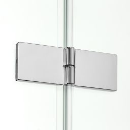 New Trendy New Soleo parawan nawannowy 110 cm 2-częściowy prawy chrom połysk/szkło przezroczyste P-0083