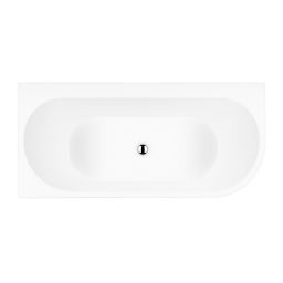 Oltens Hulda wanna narożna 170x80 cm prostokątna biała 11005000