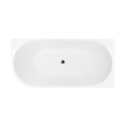 Oltens Delva wanna narożna 150x75 cm prostokątna biała 11006000