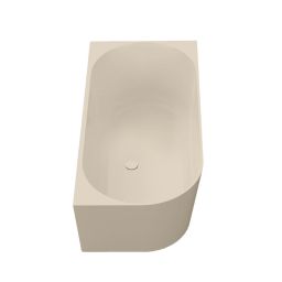 Oltens Holma wanna narożna 160x75 cm owalna kaszmir 11301500