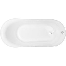 Oltens Gocta wanna wolnostojąca 160x75 cm owalna biała 12006000