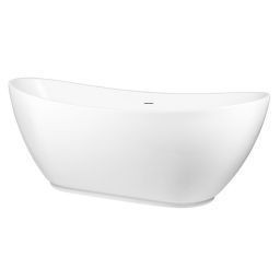 Oltens Folda wanna wolnostojąca 170x72 cm owalna biała 12010000