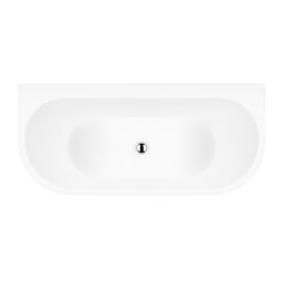 Oltens Hulda wanna przyścienna 170x80 cm biała 12021000