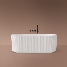 Oltens Hamnes wanna przyścienna 160x75 cm biała 12025000