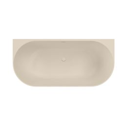 Oltens Holma wanna przyścienna 160x75 cm owalna kaszmir 12300500