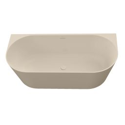 Oltens Holma wanna przyścienna 160x75 cm owalna kaszmir 12300500