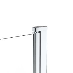Oltens Fulla parawan nawannowy 85 cm 1-częściowy chrom połysk/szkło przezroczyste 23102100