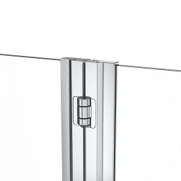 Oltens Fulla parawan nawannowy 98 cm 2-częściowy chrom połysk/szkło przezroczyste 23204100