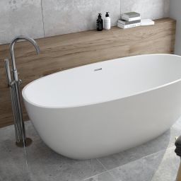 Oltens Stora wanna wolnostojąca 170x78 cm owalna biała 12001000