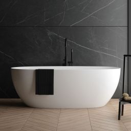 Oltens Ebba wanna wolnostojąca 170x80 cm owalna biała 12012000