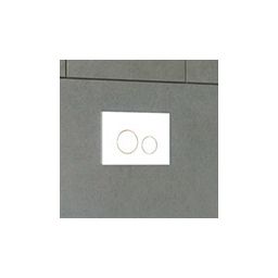 Oltens Lule przycisk spłukujący do WC biały/złoty mat/biały 57106000
