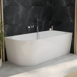Oltens Delva wanna narożna 170x80 cm prostokątna biała 11001000