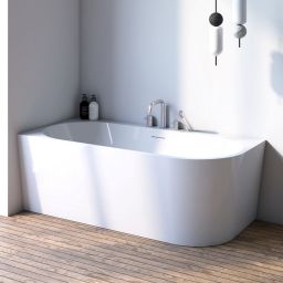 Oltens Hulda wanna narożna 160x75 cm biała 11003000