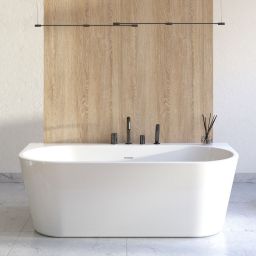 Oltens Hulda wanna przyścienna 170x80 cm biała 12021000