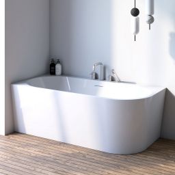 Oltens Hulda wanna narożna 170x80 cm prostokątna biała 11005000
