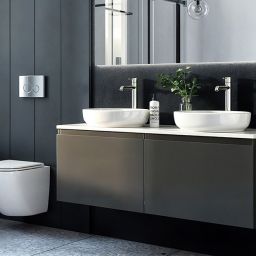 Oltens Vernal szafka 60 cm podumywalkowa wisząca grafit mat 60013400