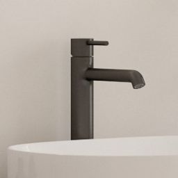 Oltens Molle bateria umywalkowa stojąca wysoka grafit 32400400