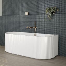 Oltens Hamnes wanna przyścienna 160x75 cm biała 12025000