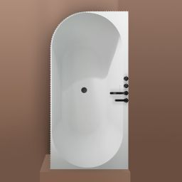 Oltens Hamnes wanna narożna 160x75 cm prawa biała 11008000