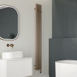 Oltens Stang grzejnik łazienkowy dekoracyjny 180x20,5 cm miedź szczotkowana 55012610