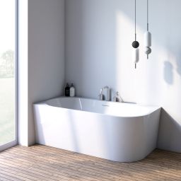 Oltens Hulda wanna narożna 160x75 cm biała 11003000