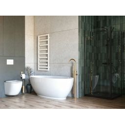 Zestaw Oltens Hamnes miska WC wisząca PureRim z powłoką SmartClean z deską wolnoopadającą 42514000