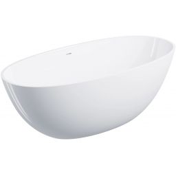 Omnires Shell M+ wanna wolnostojąca 160x75 cm owalna biała SHELLWWZPBP