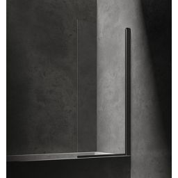 Omnires Kingston parawan nawannowy 70 cm czarny mat/szkło przezroczyste XHE85BLTR