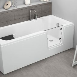 Polimat Avo wanna prostokątna 150x75 cm z drzwiami dla osób niepełnosprawnych biała 00483